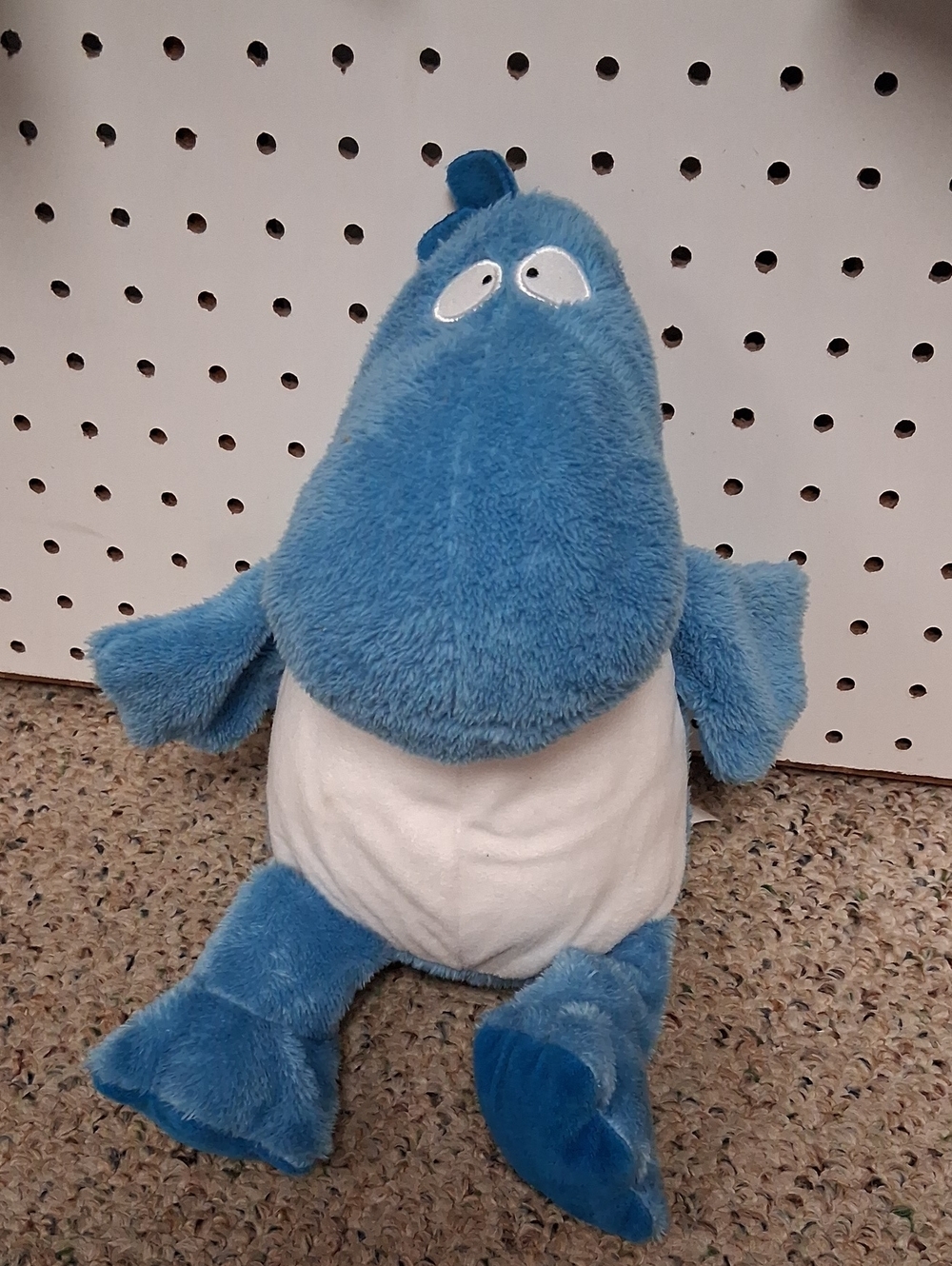 Blue Plush Creature Stuffed Toy - Kids Plush Comforter